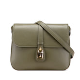 セリーヌ タブー ミディアム 斜め掛け ショルダーバッグ カーキ グリーン レザー レディース CELINE 【中古】