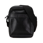 ルイ ヴィトン モノグラム シャドウ ダヌーブPM ショルダーバッグ M43681 ブラック レザー レディース LOUIS VUITTON 【中古】