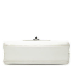 シャネル ココマーク ハンドバッグ ホワイト レザー レディース CHANEL 【中古】