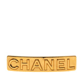 シャネル ロゴ バレッタ ヘアクリップ ゴールド メッキ レディース CHANEL 【中古】