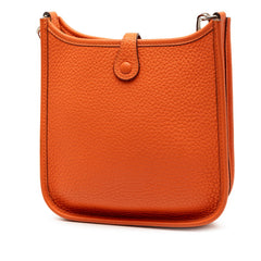 エルメス エブリンTPM 斜め掛け ショルダーバッグ オレンジ トリヨンクレマンス レディース HERMES 【中古】