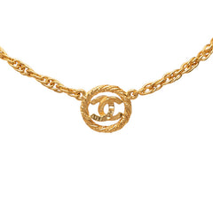 シャネル ココマーク チェーン ネックレス ゴールド メッキ レディース CHANEL 中古