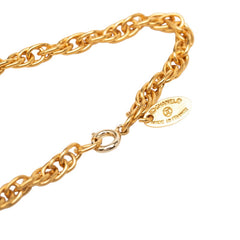 シャネル ココマーク チェーン ネックレス ゴールド メッキ レディース CHANEL 中古