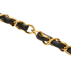 シャネル マトラッセ25 ココマーク プッシュロック チェーン ショルダーバッグ ブラック ラムスキン レディース CHANEL 【中古】