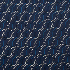 エルメス カレ42 シェーヌダンクル Chaine d'Ancre 総柄 スカーフ ネイビー シルク レディース HERMES 中古