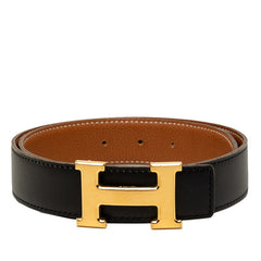 エルメス コンスタンスベルト Hベルト リバーシブル ベルト サイズ 70 ブラック ブラウン トゴ ボックスカーフ レディース HERMES 中古