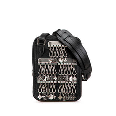 ルイ ヴィトン ダヌーブ メッセンジャー 斜め掛け ショルダーバッグ M53975 ブラック レザー レディース LOUIS VUITTON 中古