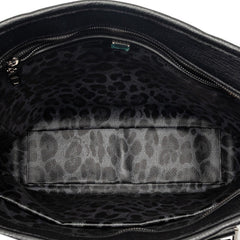 ドルチェアンドガッバーナ トートバッグ ブラック レザー レディース DOLCE&GABBANA 【中古】