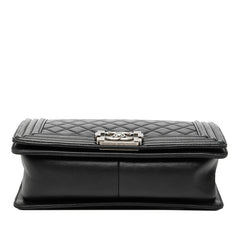 シャネル ボーイシャネル25 チェーンショルダーバッグ ブラック ラムスキン レディース CHANEL 【中古】