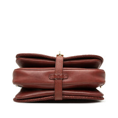 グッチ マラケシュ ショルダーバッグ 257024 ブラウン ボルドー レザー レディース GUCCI 【中古】