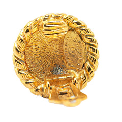 シャネル ココマーク ラウンド イヤリング ゴールド メッキ レディース CHANEL 【中古】