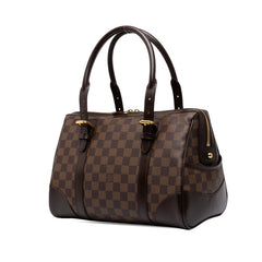 ルイ ヴィトン ダミエ バークレー ハンドバッグ ミニボストンバッグ N52000 ブラウン PVC レザー レディース LOUIS VUITTON 中古