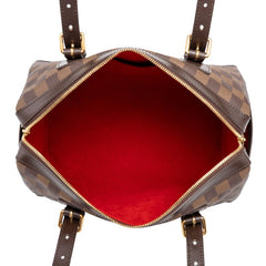 ルイ ヴィトン ダミエ バークレー ハンドバッグ ミニボストンバッグ N52000 ブラウン PVC レザー レディース LOUIS VUITTON 中古