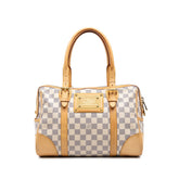 ルイ ヴィトン ダミエ アズール バークレー ハンドバッグ N52001 ホワイト PVC レザー レディース LOUIS VUITTON 中古