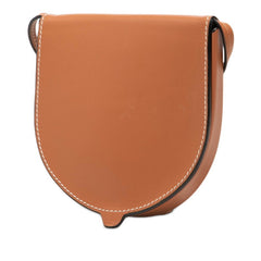 ロエベ アナグラム ヒールポーチ 斜め掛け ショルダー ポーチ ブラウン レザー レディース LOEWE 【中古】