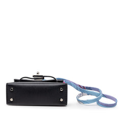 エルメス ケリーツイリー バッグチャーム チャーム アクセサリー ブラック シルク ヴォータデラクト レディース HERMES 【中古】