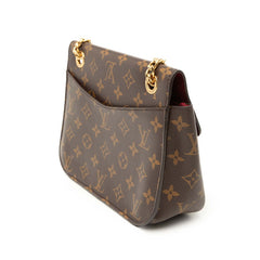 ルイ ヴィトン モノグラム パッシー チェーン ショルダーバッグ M45592 ブラウン PVC レザー レディース LOUIS VUITTON 【中古】