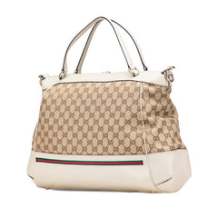 グッチ GGキャンバス メイフェア ハンドバッグ ショルダーバッグ 2WAY 257349 ベージュ アイボリー キャンバス レザー レディース GUCCI 【中古】