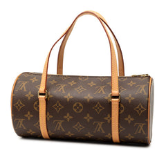 ルイ ヴィトン モノグラム パピヨン26 ショルダーバッグ M51386 ブラウン PVC レザー レディース LOUIS VUITTON 【中古】