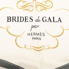 エルメス カレ90 BRIDES de GALA 式典用の馬勒 スカーフ 大判 ピンク マルチカラー シルク レディース HERMES 【中古】