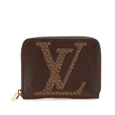 ルイ ヴィトン モノグラム ジャイアント ジッピー コインパース コインケース M67690 ブラウン PVC メッキ レディース LOUIS VUITTON 【中古】