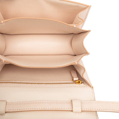 セリーヌ クラシックボックス スモール 斜め掛け ショルダーバッグ ピンクベージュ レザー レディース CELINE 【中古】