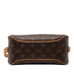 ルイ ヴィトン モノグラム ブロワ 斜め掛け ショルダーバッグ M51221 ブラウン PVC レザー レディース LOUIS VUITTON 中古