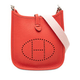 エルメス エブリンTPM アマゾン 斜め掛け ショルダーバッグ レッド系 シルバー金具 トリヨンクレマンス レディース HERMES 中古