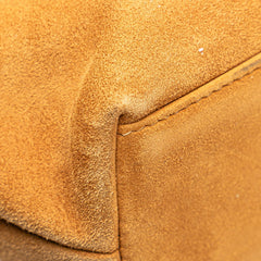 シャネル ココマーク ハンドバッグ ブラウン スウェード プラスチック レディース CHANEL 【中古】