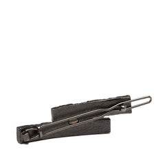 シャネル 31CAMBON カンボン ロゴ バレッタ シルバー ホワイト メタル レディース CHANEL 【中古】