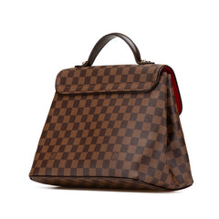ルイ ヴィトン ダミエ ベルガモMM ハンドバッグ ショルダーバッグ 2WAY N41168 ブラウン PVC レザー レディース LOUIS VUITTON 【中古】