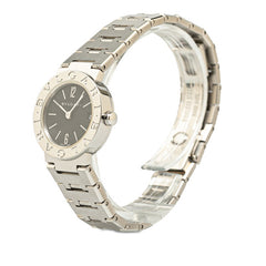 ブルガリ ブルガリブルガリ 腕時計 BB23SS クオーツ ブラック文字盤 ステンレススチール レディース BVLGARI 【中古】