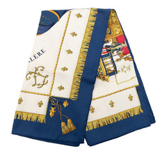 エルメス カレ90 VUE DU CARROSSE DE LA GALERE LA REALE クイーンの戴冠式 スカーフ 大判 マルチカラー シルク レディース HERMES 【中古】