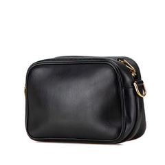 フェンディ キャム ショルダーバッグ カメラバッグ 8BT287 ブラック ゴールド レザー レディース FENDI 【中古】