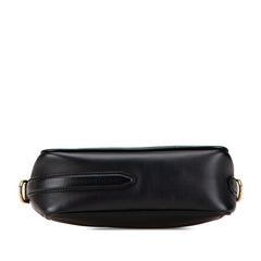 フェンディ キャム ショルダーバッグ カメラバッグ 8BT287 ブラック ゴールド レザー レディース FENDI 【中古】