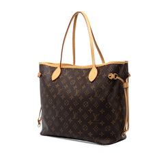 ルイ ヴィトン モノグラム ネヴァーフルMM ショルダーバッグ トートバッグ M40156 ブラウン PVC レザー レディース LOUIS VUITTON 中古