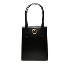 カルティエ パンテール トートバッグ ハンドバッグ ブラック レザー レディース CARTIER 【中古】