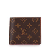 ルイ ヴィトン モノグラム ポルトフォイユ マルコ NM 二つ折り財布 M62288 ブラウン PVC レザー レディース LOUIS VUITTON 【中古】
