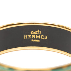 エルメス エマイユGM 七宝焼き バングル ゴールド マルチカラー メッキ レディース HERMES 【中古】