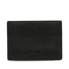 ヴァレンティノ ロックスタッズ カードケース パスケース ブラック レザー レディース VALENTINO 中古