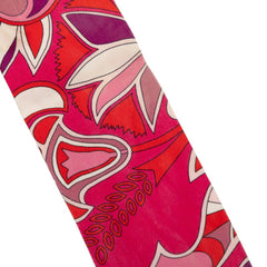 エルメス ツイリー Folklore BE Fuchsia Rouge Rose スカーフ パープル系 マゼンタ シルク レディース HERMES 【中古】