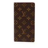ルイ ヴィトン モノグラム ポルトバルール カルトクレディ 長財布 M61823 ブラウン PVC レザー レディース LOUIS VUITTON 【中古】