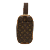 ルイ ヴィトン モノグラム ポシェットガンジュ ボディバッグ ショルダーバッグ M51870 ブラウン PVC レザー メンズ LOUIS VUITTON 中古