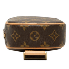 ルイ ヴィトン モノグラム ポシェットガンジュ ボディバッグ ショルダーバッグ M51870 ブラウン PVC レザー メンズ LOUIS VUITTON 中古