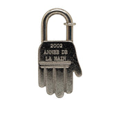 エルメス 2002年限定 ハンド カデナ パドロック 南京錠 シルバー メタル レディース HERMES 【中古】