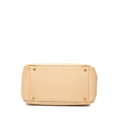 シャネル マトラッセ ココマーク チェーン ハンドバッグ ショルダーバッグ ベージュ キャビアスキン レディース CHANEL 【中古】