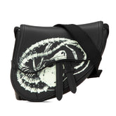 ディオール × カクタスジャック トラヴィススコット Cactus Jack サドルバッグ ショルダーバッグ ブラック レザー メンズ Dior 【中古】