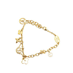 ルイ ヴィトン ブラスレ ブルーミング ブレスレット M64858 ゴールド メッキ レディース LOUIS VUITTON 【中古】