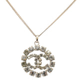 シャネル ココマーク ペンダント ネックレス 05P シルバー メタル ラインストーン レディース CHANEL 【中古】