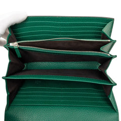 グッチ デュオニソス チェーン ウォレット ショルダーバッグ 401231 グリーン ゴールド金具 PVC レザー レディース GUCCI 中古